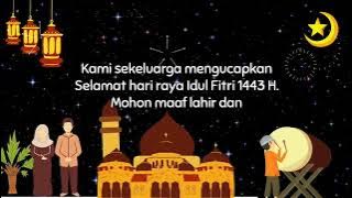 Ucapan Hari Raya Idul Fitri 1443 H/2022 | Story WA 30 detik