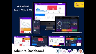 Adminto Bootstrap Admin Template with Bootstrap UI Kit
