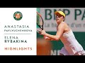 Anastasia Pavlyuchenkova vs Elena Rybakina - Quarterfinals Highlights I Roland-Garros 2021