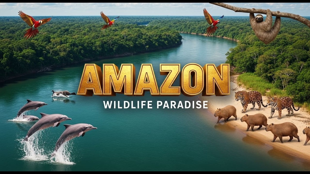 Relaxing Walk in the Amazon: Equatorial Midnight - Bioluminescent Fungi & Night Hunters