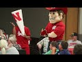 Husker cheerleaders, Herbie Husker visit Grand Generation Center