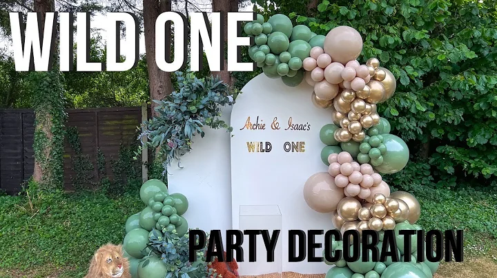 SAFARI, JUNGLE, WILD ONE THEME PARTY DECORATION - BALLOON DECORATION