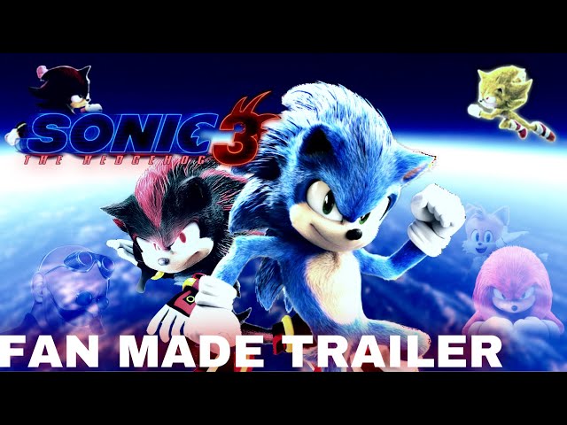Sonic the Hedgehog 3 Movie Poster 1 Fan Made by luanweasel300 on