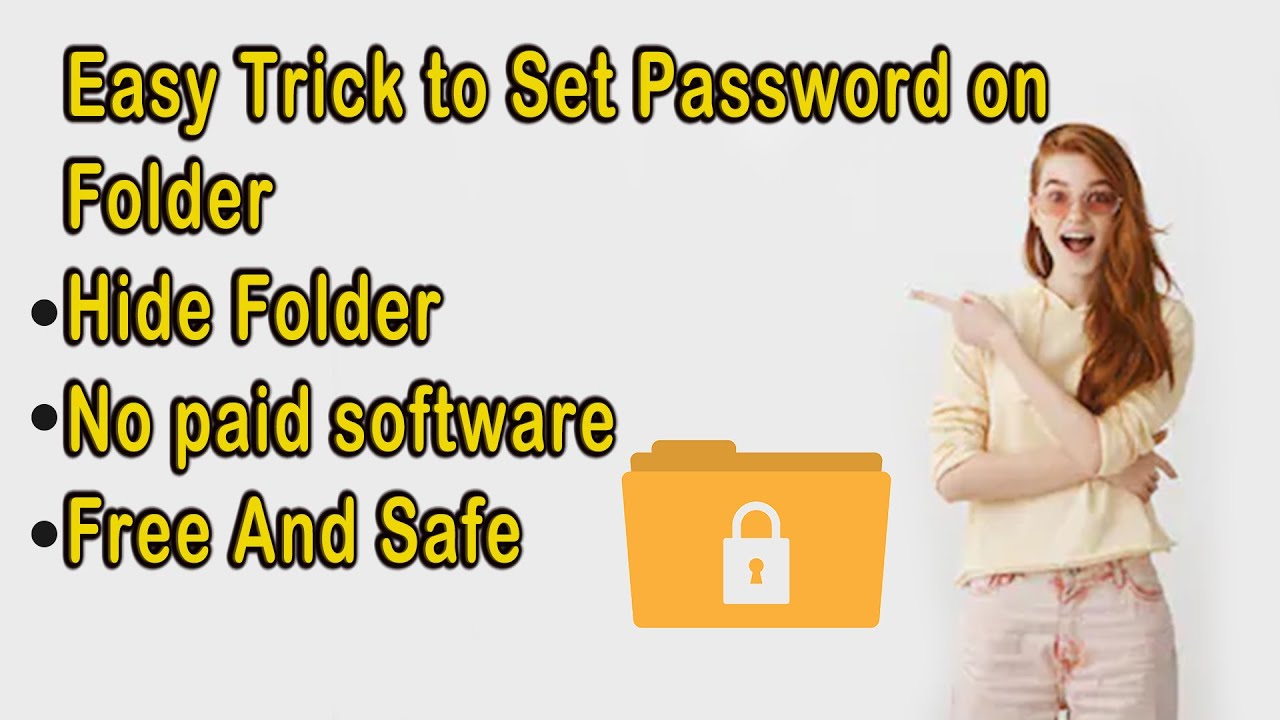 HOW TO LOCK FOLDER IN WINDOWS 10 WITHOUT SOFTWARE FREE AND EASY WAY