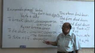 INSEPARABLE PHRASAL VERBS PART 1