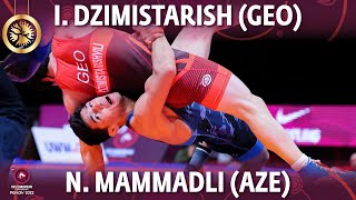 GOLD GR - 60 kg: I. DZIMISTARISH (GEO) v. N. MAMMADLI (AZE)