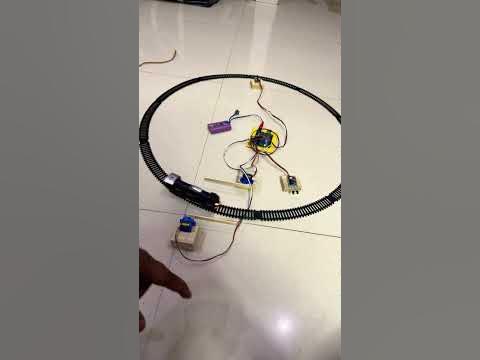 Automatic railway gate control system using arduino Circuit Diagram