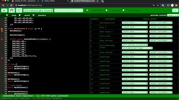 Creating music with webassembly and git in the web-browser