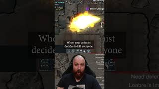 Taking Friendly fire far too literally #rimworld #rimworldmemes #rimworldmods #rimworldgame