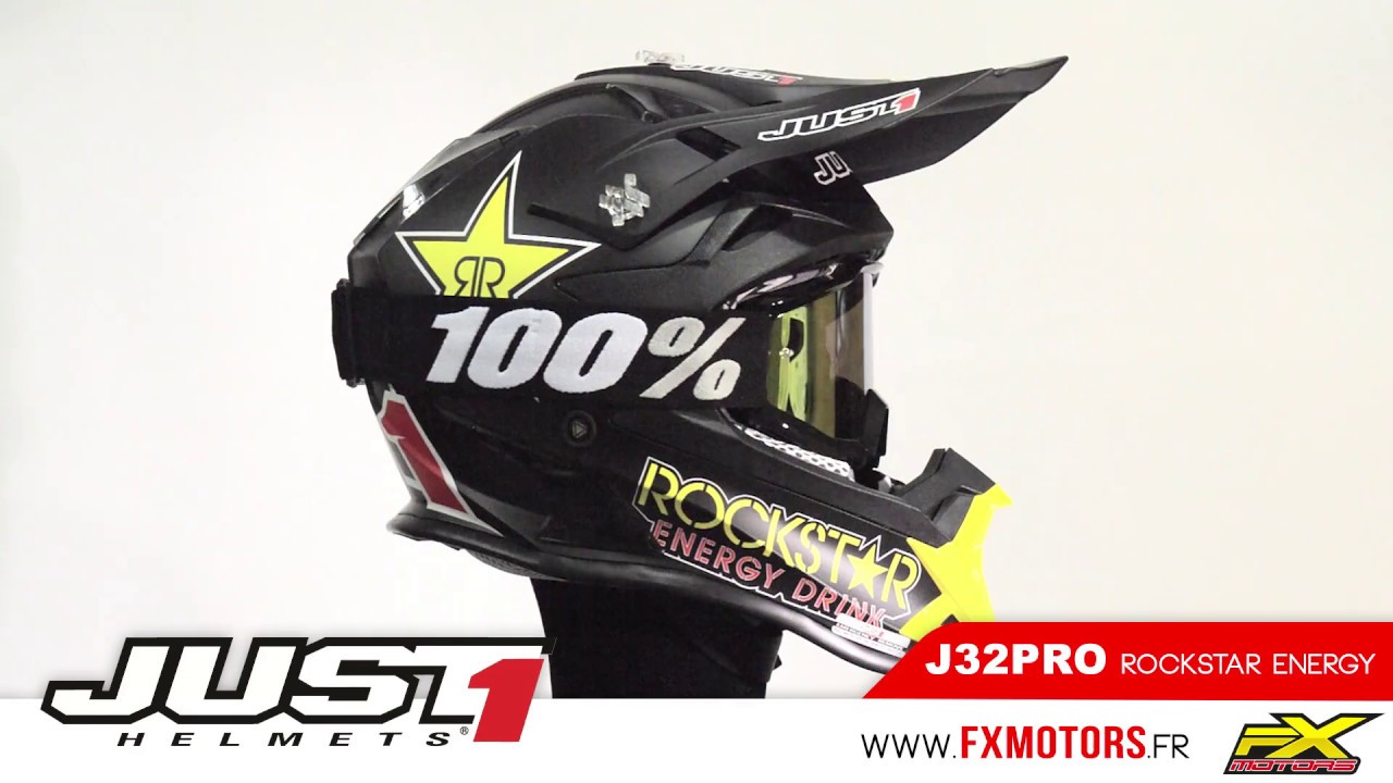 Casque Cross Just1 J32pro Rockstar Energy 2017 Youtube