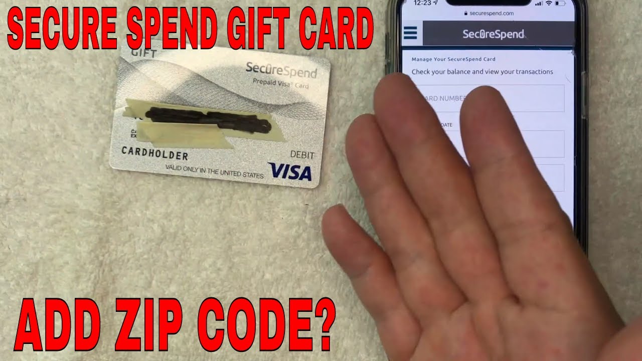 How To Add Zip Code To Secure Spend Prepaid Visa Gift Card ð´ - YouTube