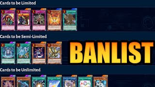 ANOTHER BANLIST | Tearlaments Nerfed AGAIN | Sky Striker Buff | Yu-Gi-Oh! Master Duel