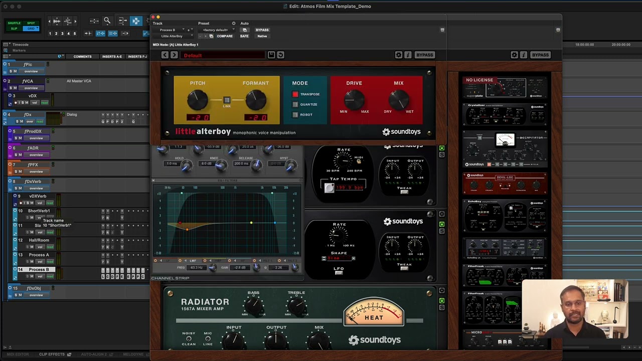 Pro Tools Walkthrough of my Dolby Atmos Film Mixing template