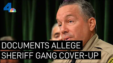 Court Documents Appear to Show Coverup of LA County Sheriff Deputy Gangs | NBCLA