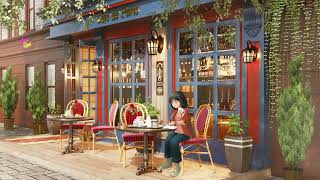 Paris Outdoor Coffee Shop Ambience - Positive Morning Jazz Music in Paris, France
