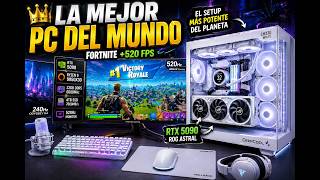Jugué Fortnite con la PC MÁS POTENTE del mundo (RTX 5090 + Ryzen 9 9950X3D + 520Hz)