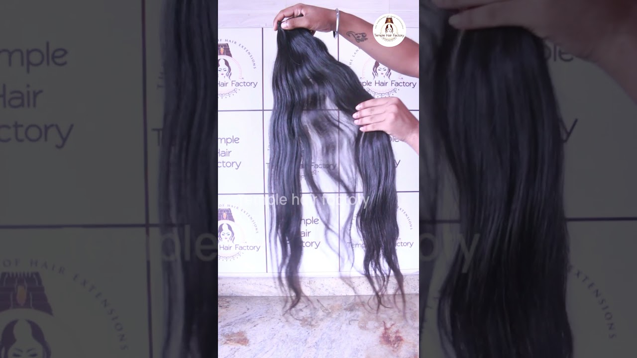 Transform Your Look With Our Luxurious Indian Temple Straight Hair Extensions |Temple Hair Factory