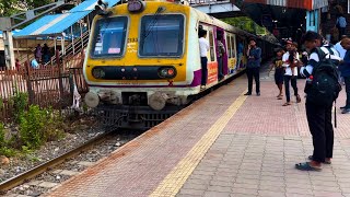 Arrival and Departure of Mumbai Local Train