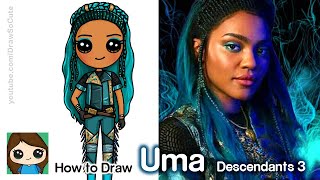 How to Draw Uma | Disney Descendants 3 - YouTube