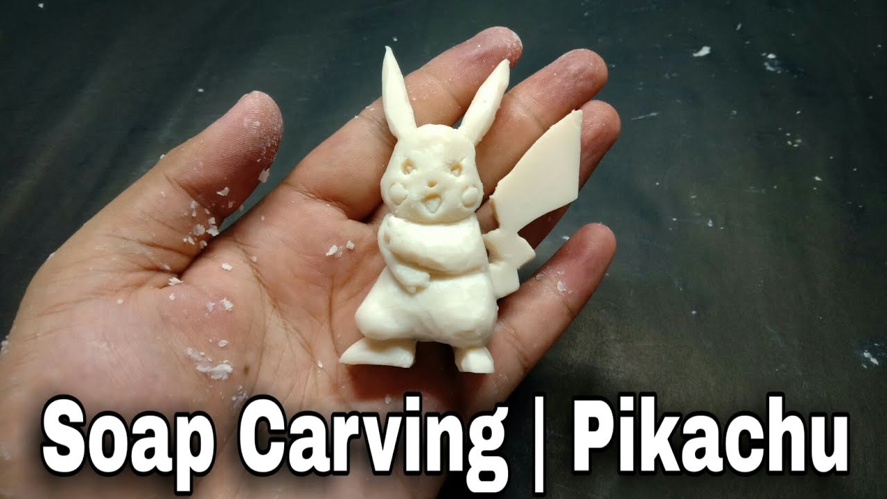 Carving Pikachu On A Soap Youtube Soap Carving Soap Carving