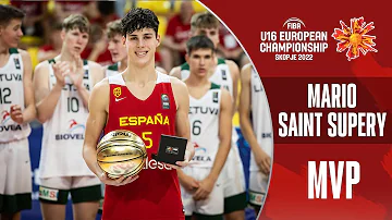 Incredible Youngster! ⭐️ | Mario Saint-Supery | MVP of the Tournament | #FIBAU16Europe Men