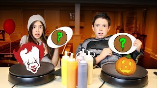 PANCAKE ART CHALLENGE!!  HALLOWEEN EDITION