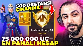 İZLEYİCİME HAYALİ OLAN 500 DESTANSI GÖSTERİŞİ ALDIM!!  OYUNUN EN PAHALI HESABI! | PUBG MOBILE