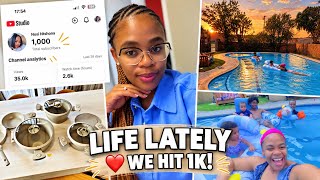 A  Weekly Vlog | Family Pool Day | New Pots Unboxing & We Hit 1K!