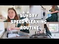 MOTIVATING SUNDAY MORNING CLEANING ROUTINE - SPEED CLEANING MY HOUSE! 🧼 🧽 🧹