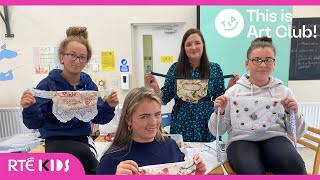 This Is Art Club! | Making Cool Beady Pockets! | @RTÉKIDS​