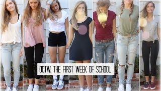 OOTW: THE FIRST WEEK OF SCHOOL // OUTFIT IDEAS