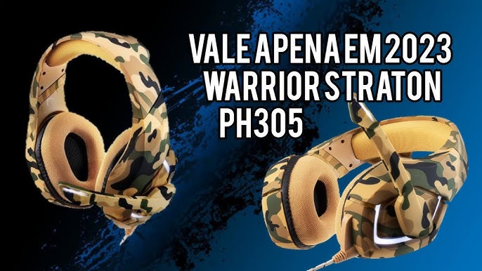 Headset Warrior Straton PH305 Camuflado USB - PC Gamer 