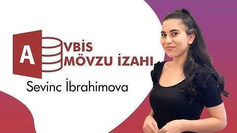 VBİS | İnformatika | Sevinc İbrahimova