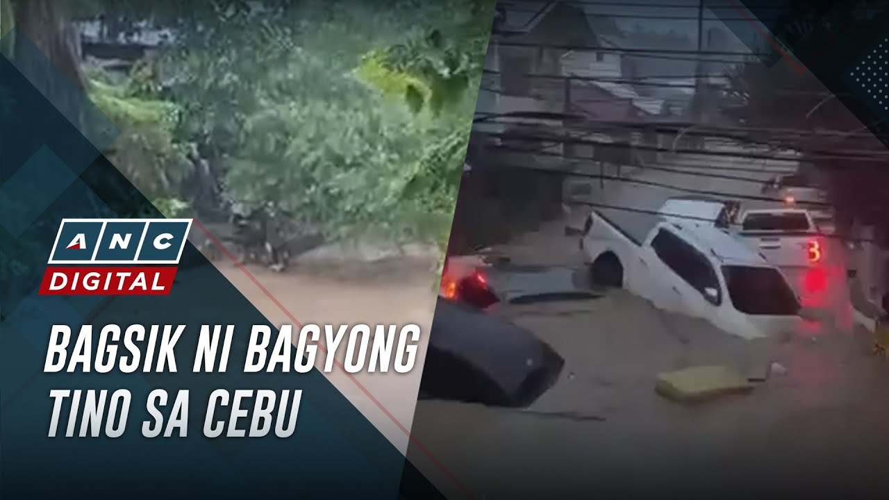 Parts of Cebu flooded, without power due to Typhoon Tino | ANC