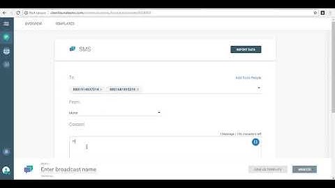 How to send SMS from our panel