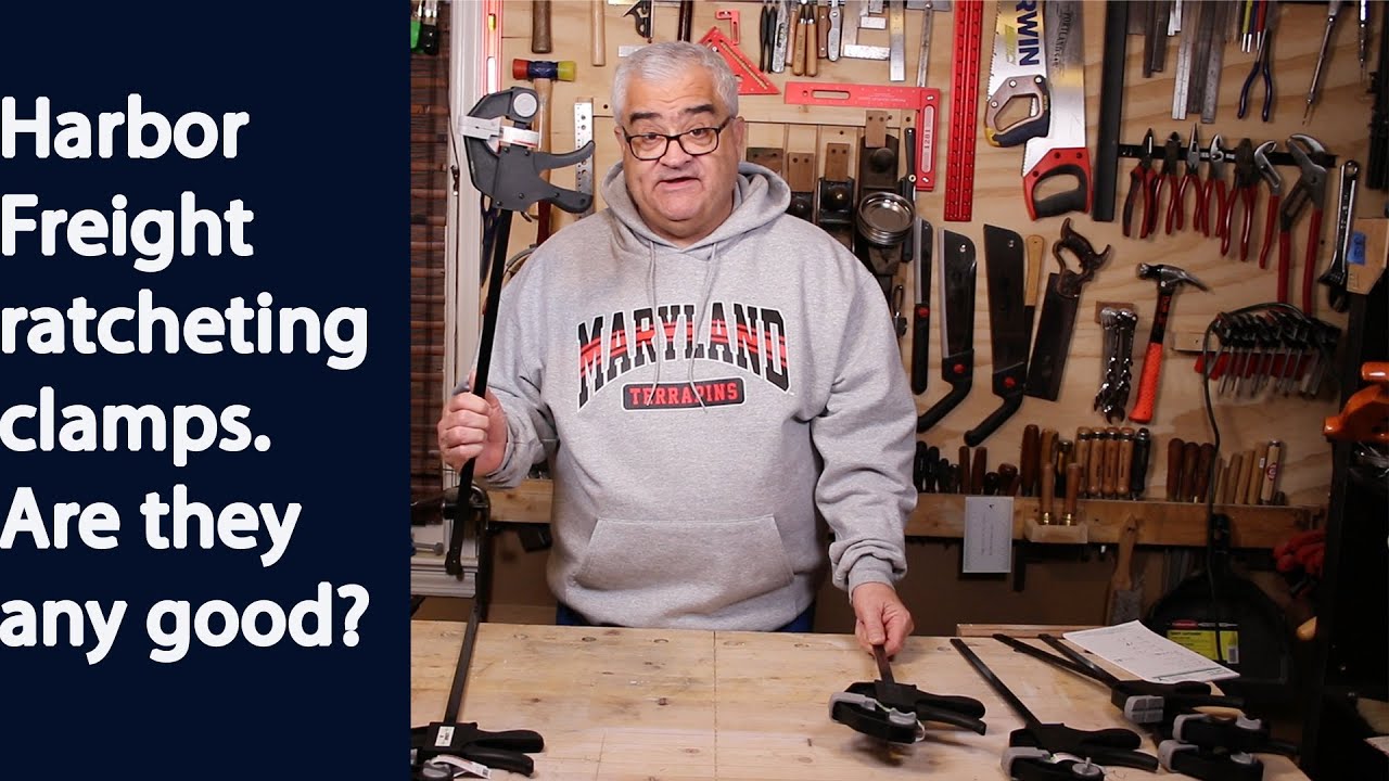 Harbor Freight Ratcheting clamps. Lets give em a try and see if they