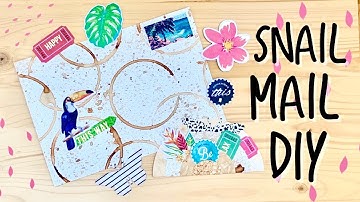 Snail mail using coffee. My pattern paper coffee edition