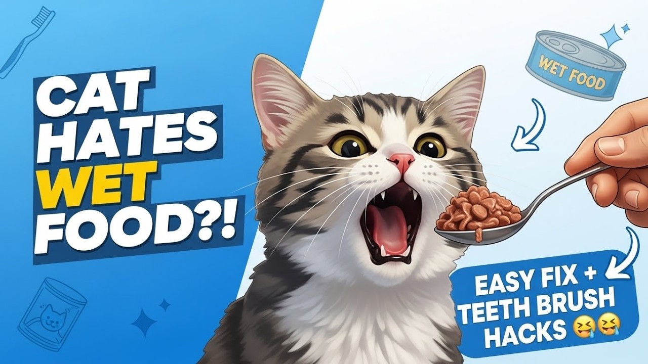 Cat Hates Wet Food? How to Transition Your Cat + Brush Teeth Safely