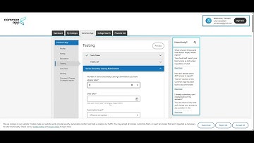How to fill Common App for Yemeni students | Testing section