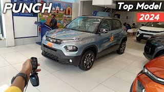 Tata Punch Top Model 2024 ❣️| Punch Creative AMT Review 😍|