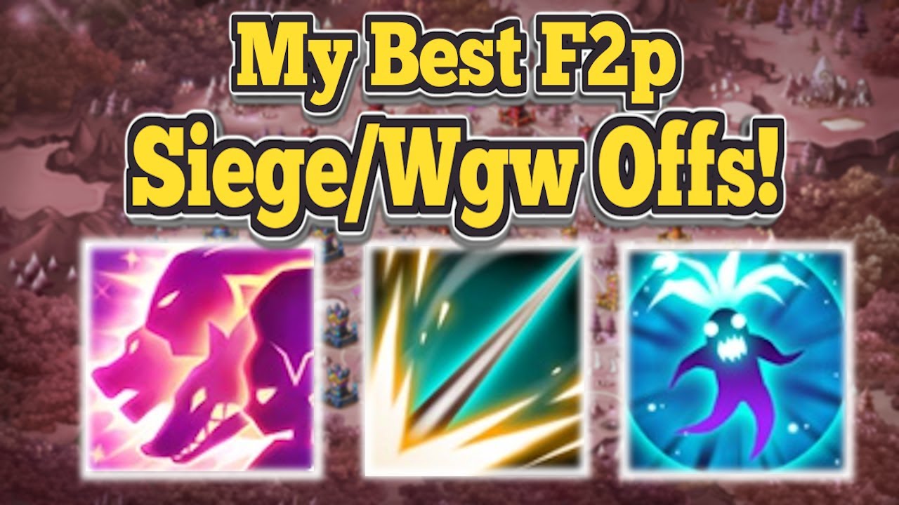 My Best FULL F2P Siege & World Guild Battle Offences - Summoners War