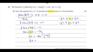 (CAIE), 9709/12/M/J/17 Pure Maths, Paper 12, Q10 (i), Solving Trigonometric Equations
