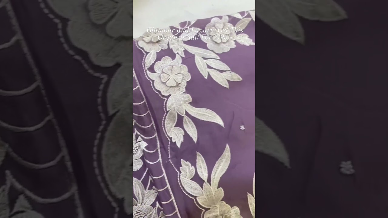 Trending Now 🔥 Lavender Organza Suit & Dupatta