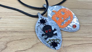 Beginners Halloween Spoon Pendants