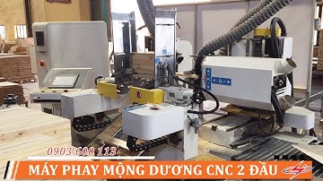 Máy Phay Mộng Dương Cnc 2 Đầu | Máy Đánh Mộng Cấp Phôi Tự Động | SEMAC