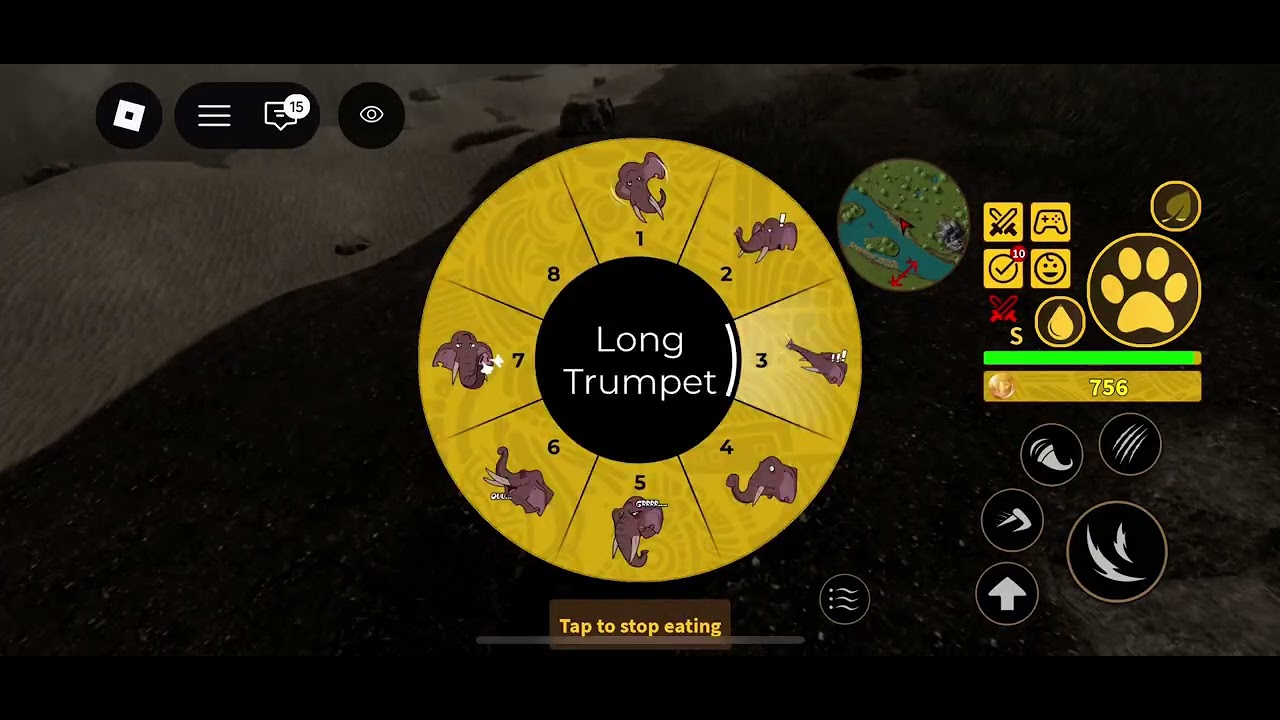 Kosing as elephant: Savannah life