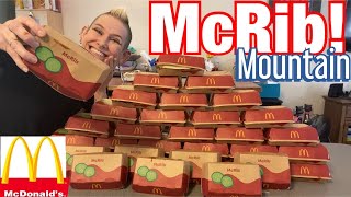 MCDONALD’S MCRIB EXPLOSION | HOW MANY | MOM VS FOOD