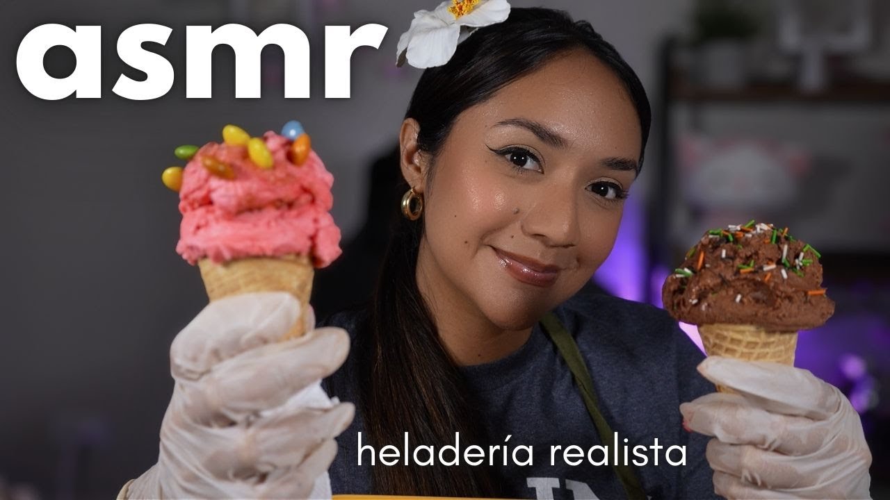 ASMR VENDEDORA DE HELADOS REALISTA ( ATENCIÓN PERSONAL Y SUSURROS RELAJANTES)