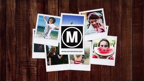 Polaroid Photos Opener After Effects Templates
