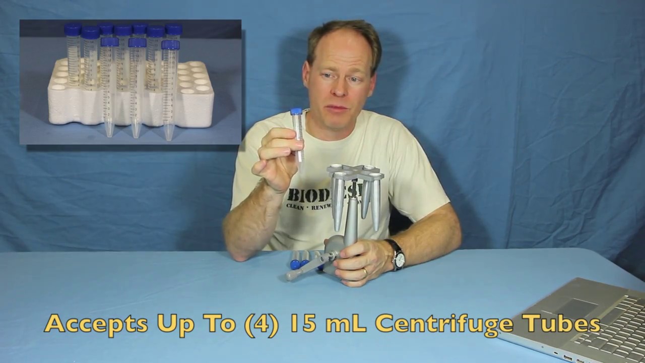 Whirlybird Hand Operated Centrifuge - 3000 RPM - 15 mL Centrifuge Tubes - Utah Biodiesel Supply